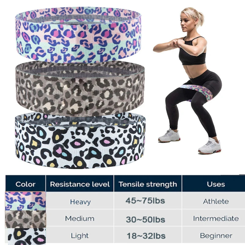 3-Piece Fabric Long Resistance Bands Set