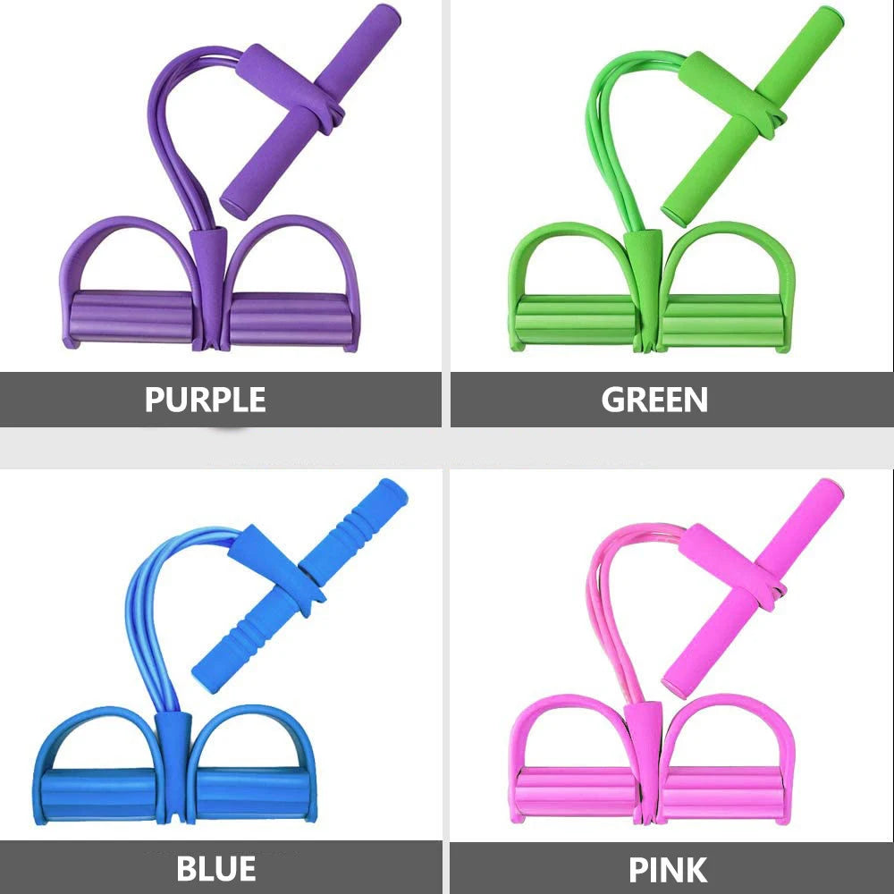 Multi-Function Resistance Bands with Pedals Power Belly Trainer