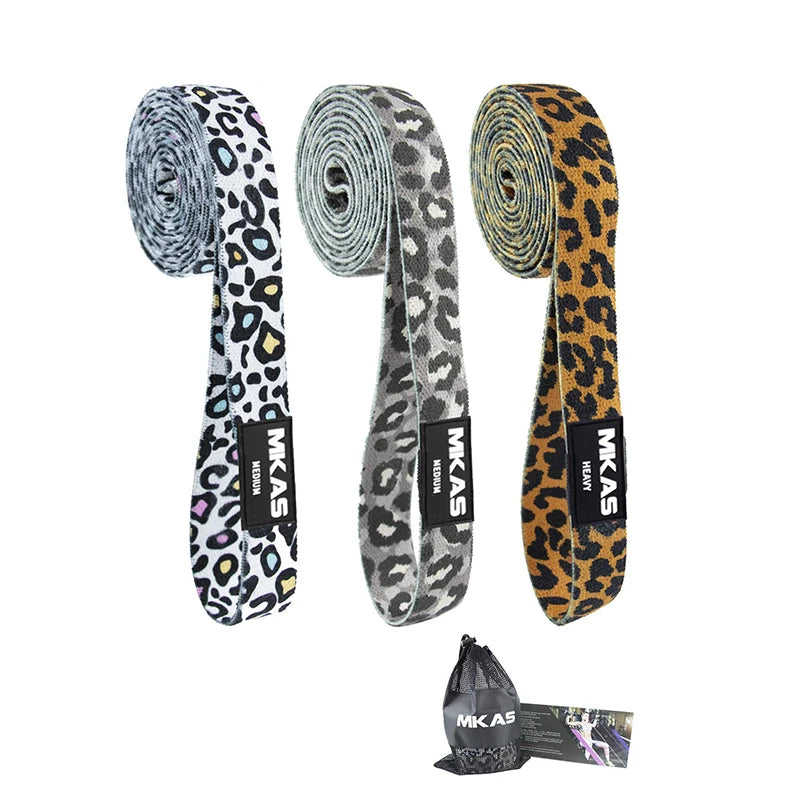 3-Piece Fabric Long Resistance Bands Set