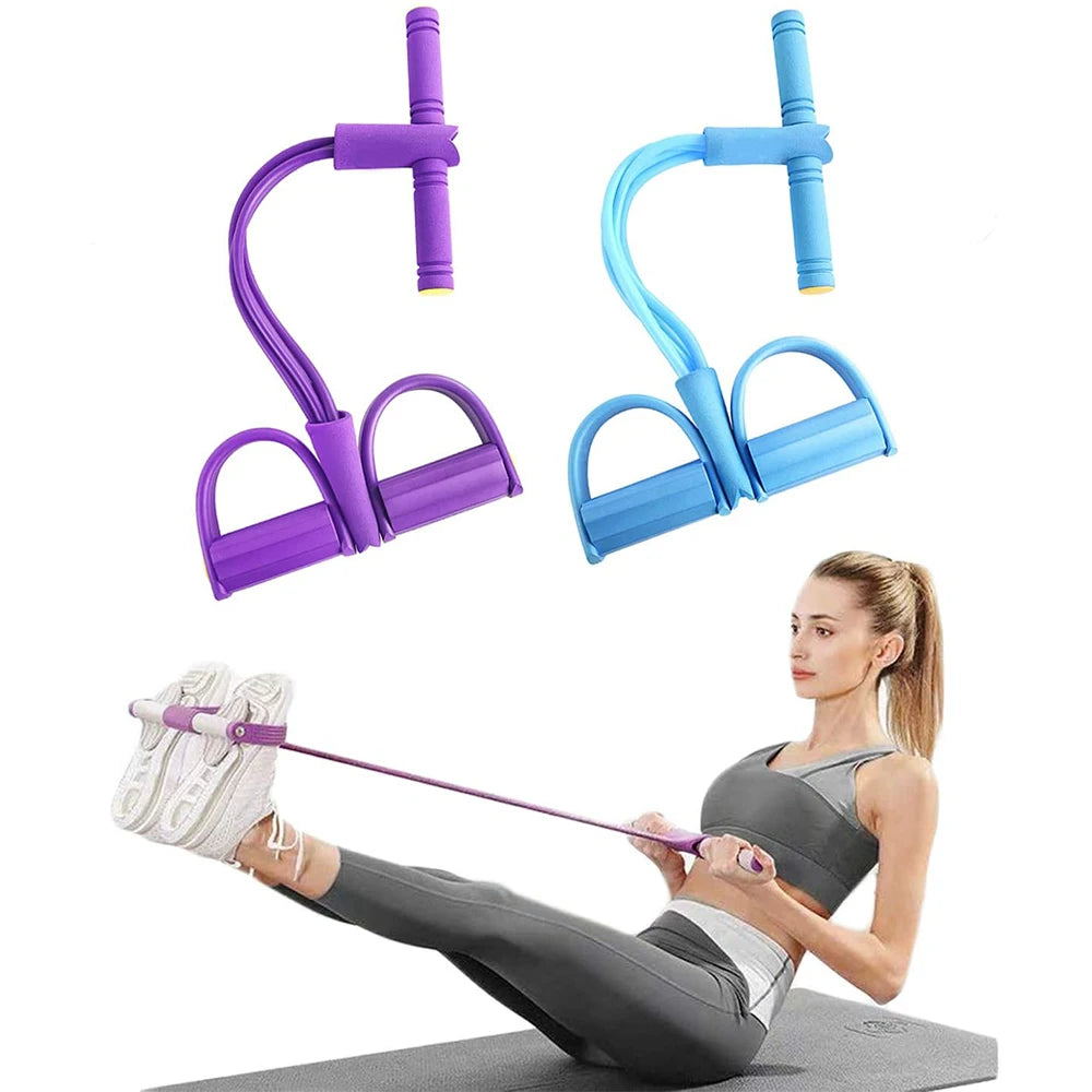 Multi-Function Resistance Bands with Pedals Power Belly Trainer