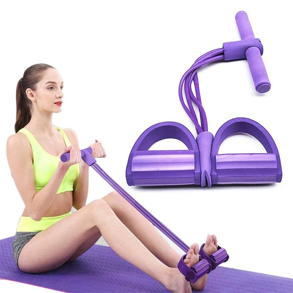 Multi-Function Resistance Bands with Pedals Power Belly Trainer