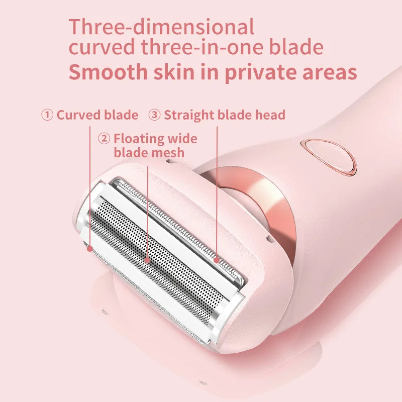 2-in-1 Women's Electric Razor – Cordless, Rechargeable