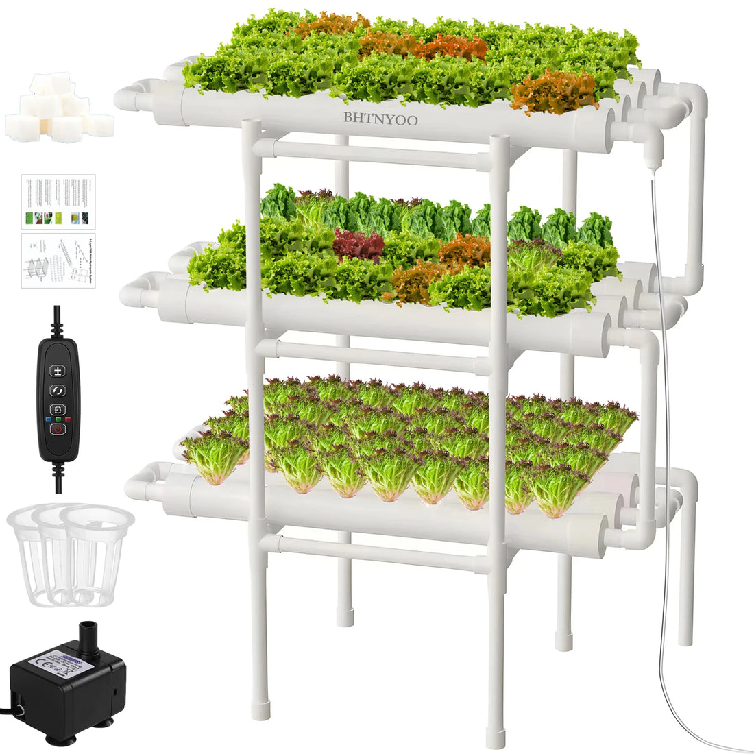 108-Site 3-Layer Hydroponic Grow System