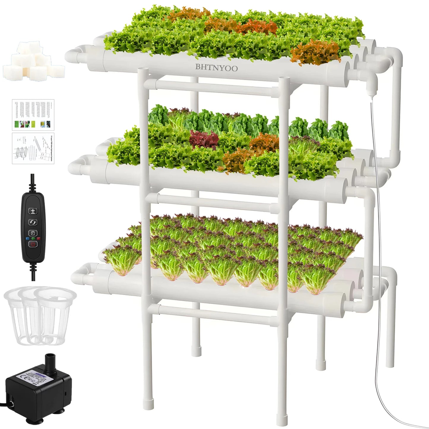108-Site 3-Layer Hydroponic Grow System