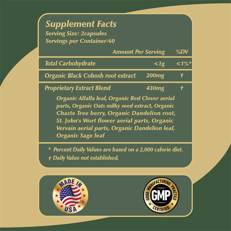 Menopause Support Supplement – Natural Relief for Hot Flashes