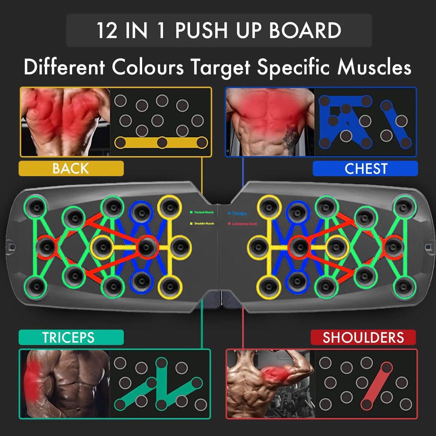 Portable & Foldable Multifunctional Push-up Bar