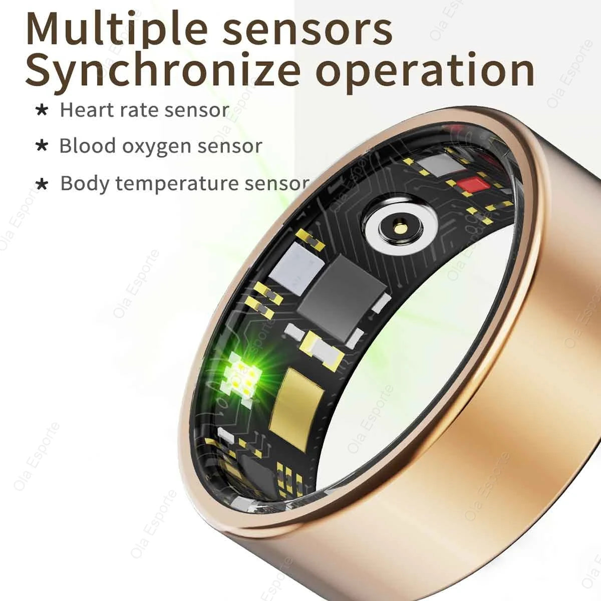 Smart Ring Fitness Tracker – IP68 Waterproof