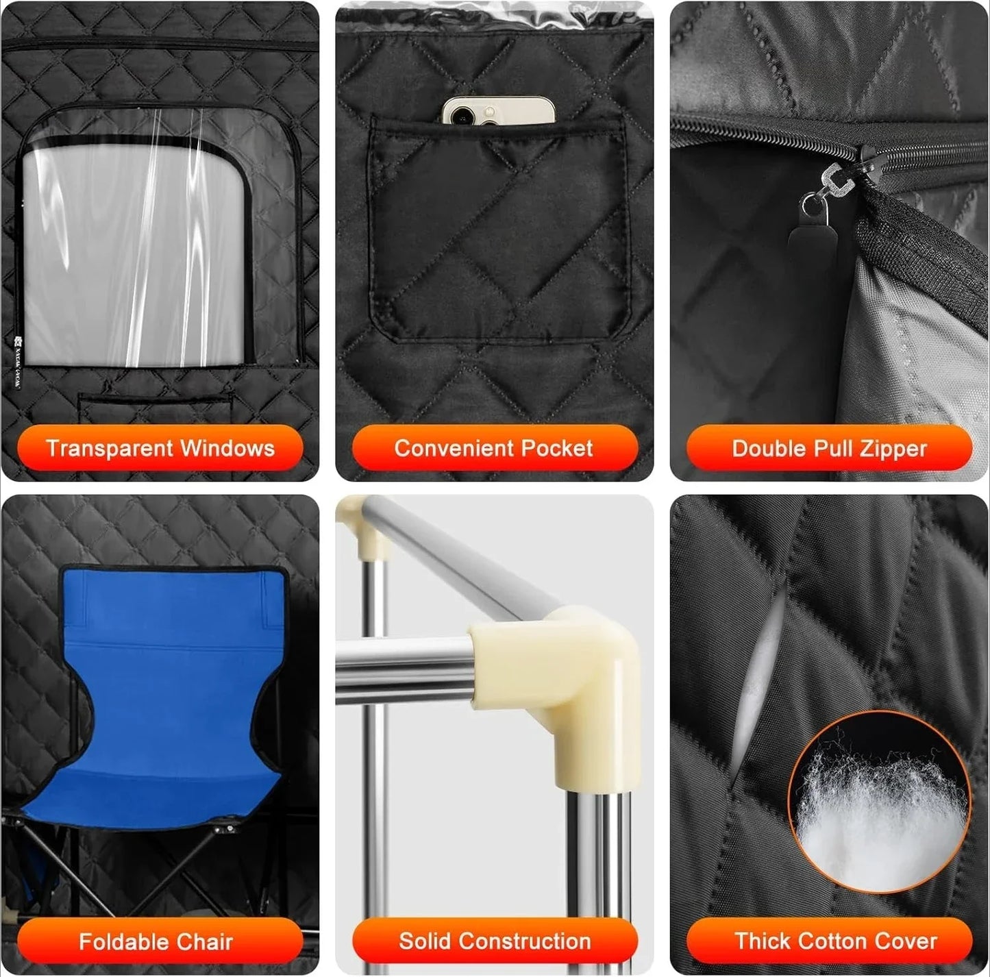 Upgraded Portable Steam Sauna Box