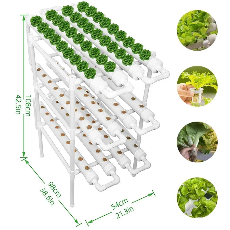 108-Site 3-Layer Hydroponic Grow System