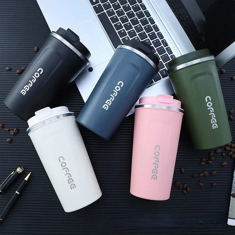 Stainless Steel Thermal Travel Mug Leak-Proof