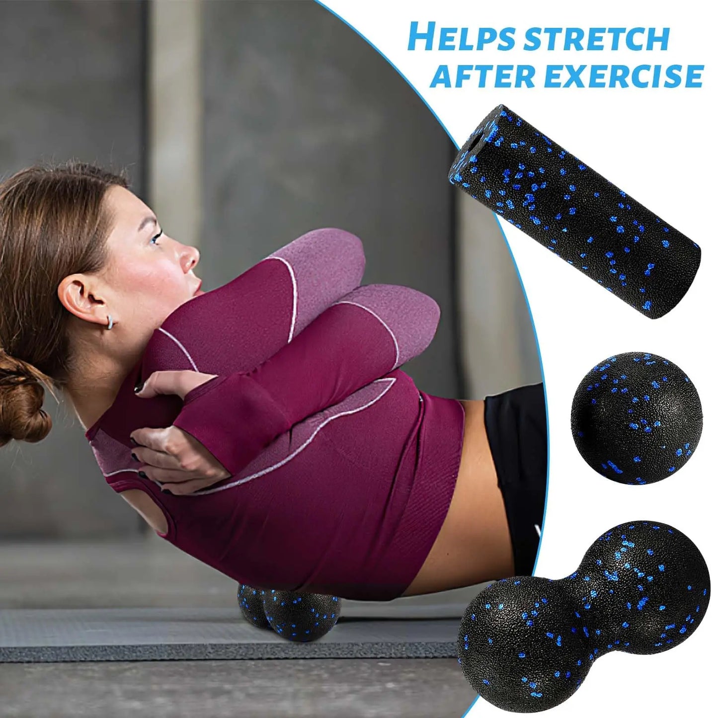 High-Density EPP Foam Roller & Massage Ball Set