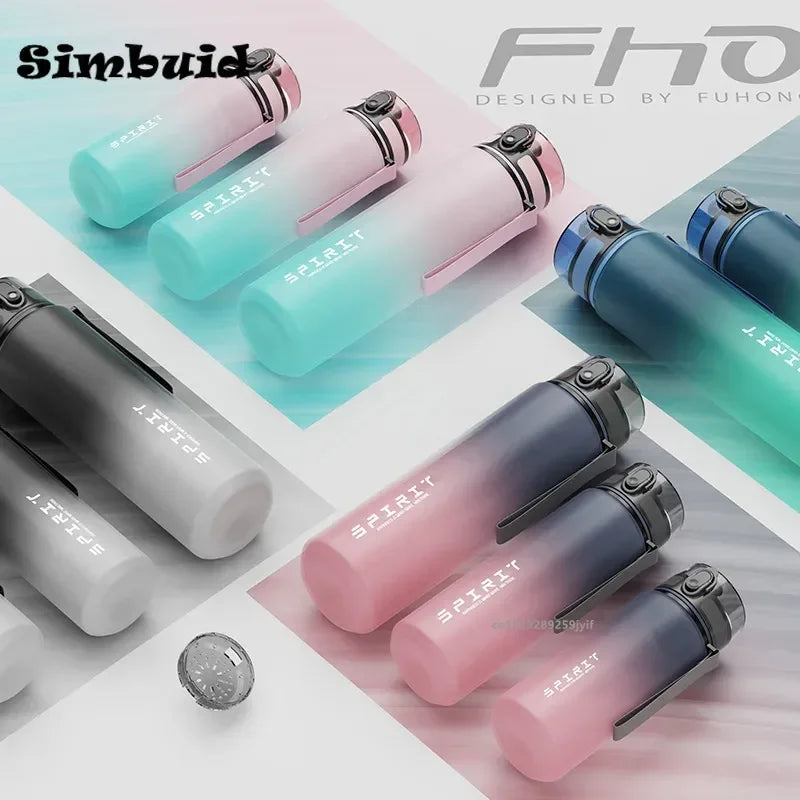 Leak-Proof Colorful Sports Water Bottle