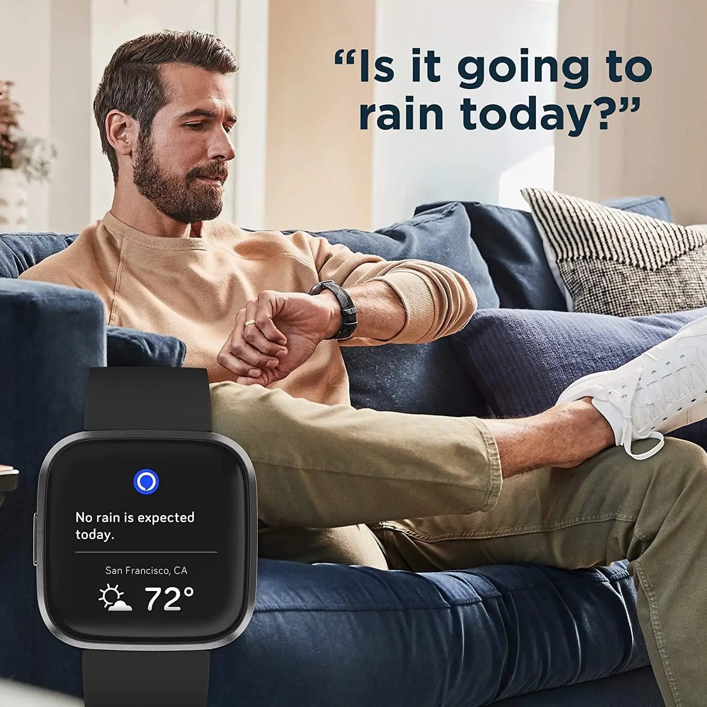 Health & Fitness Smartwatch with Alexa Built-in