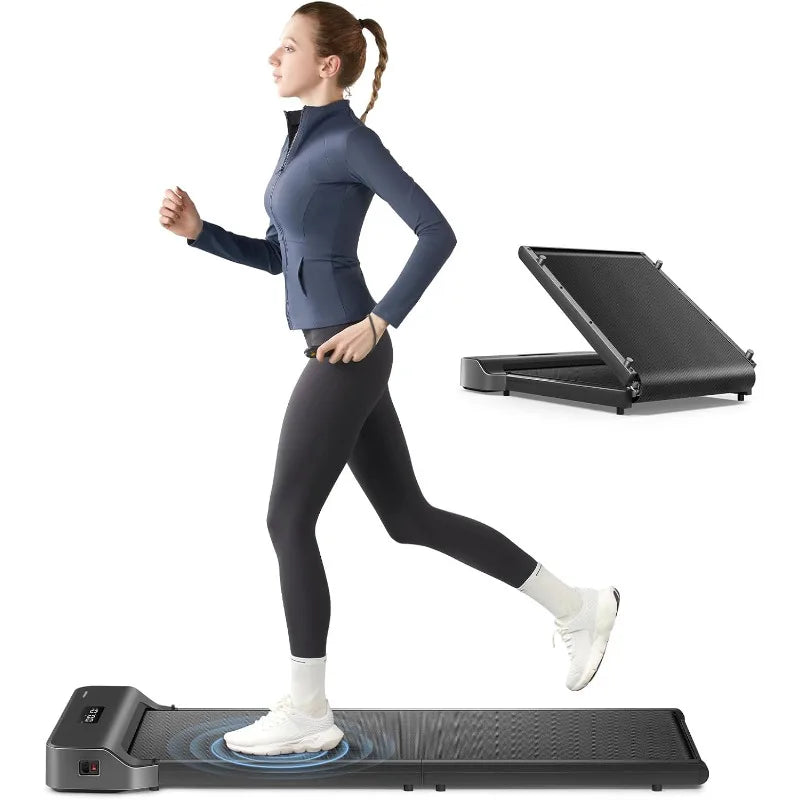 Foldable Walking Pad Treadmill – Adaptive Speed Under-Desk & Home Fitness Solution