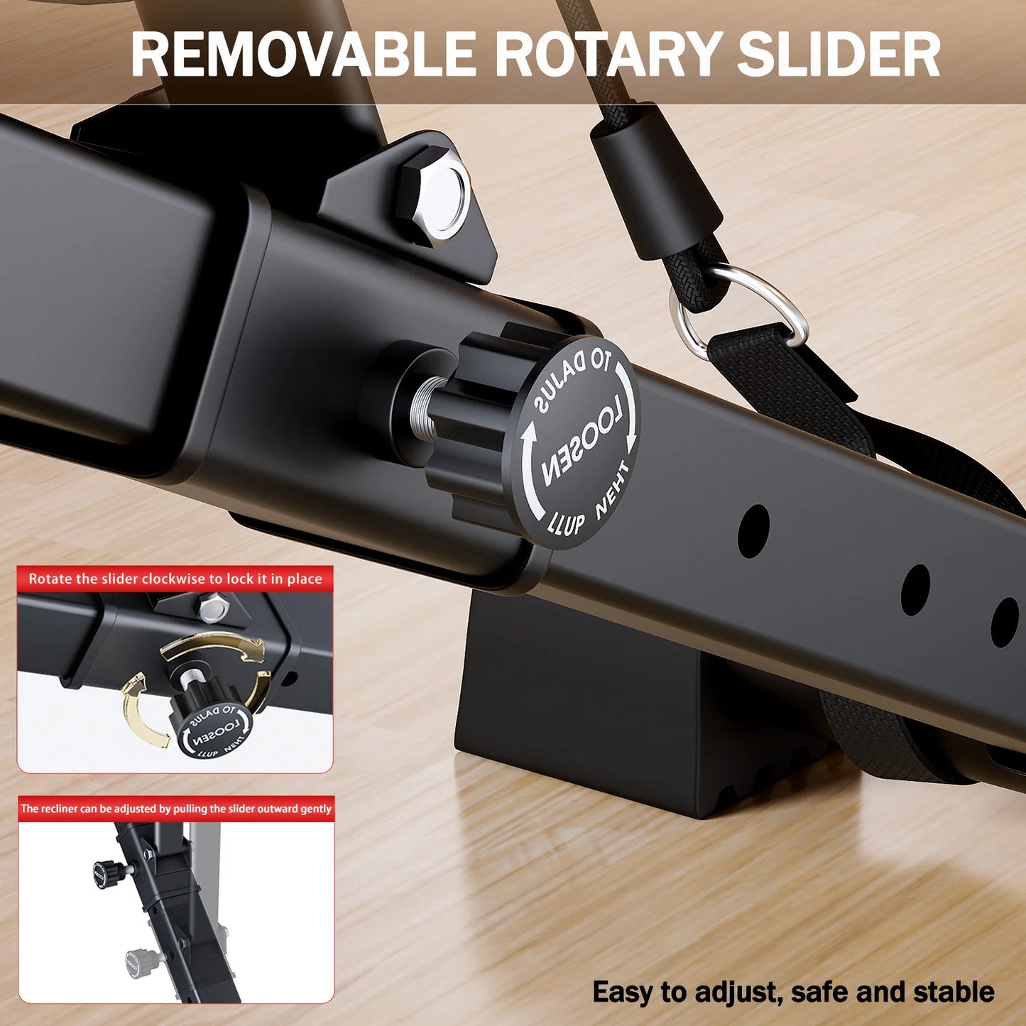 Adjustable Folding Weight Bench - Multifunctional Strength Trainer