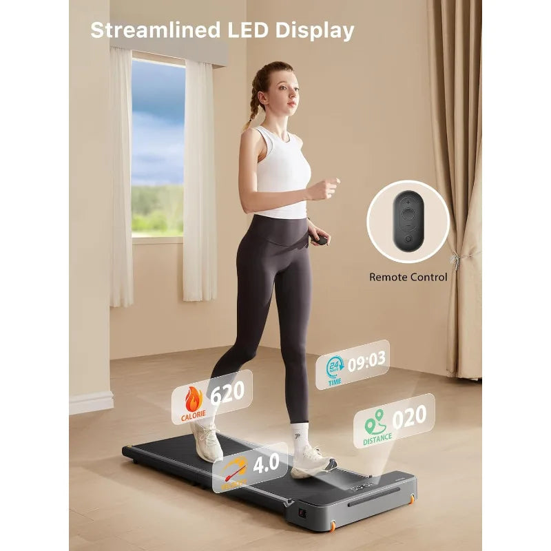 Foldable Walking Pad Treadmill – Adaptive Speed Under-Desk & Home Fitness Solution