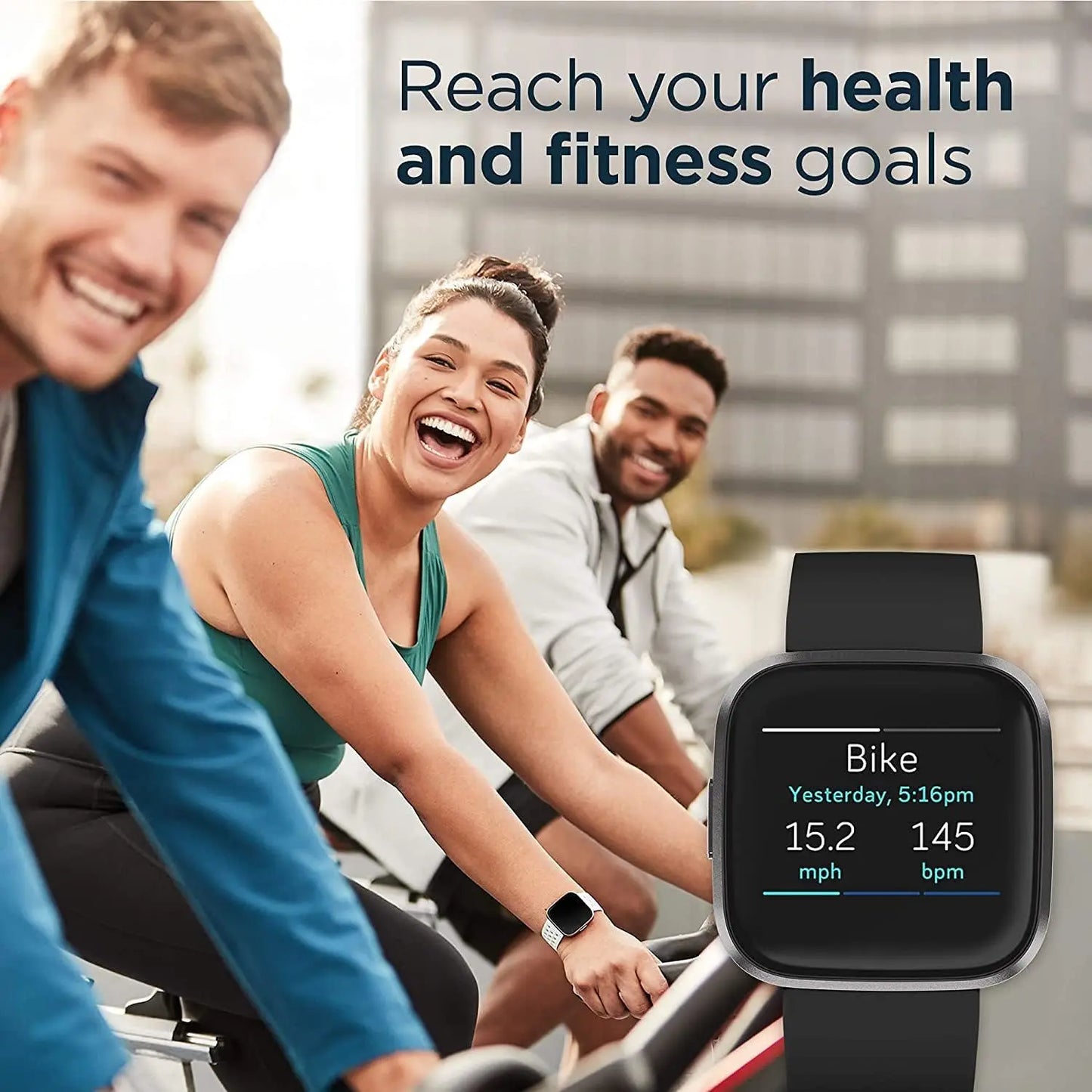 Health & Fitness Smartwatch with Alexa Built-in