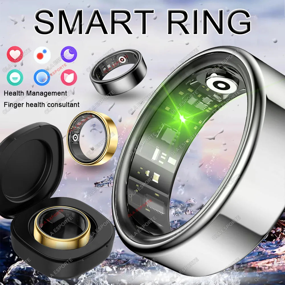 Smart Ring Fitness Tracker – IP68 Waterproof