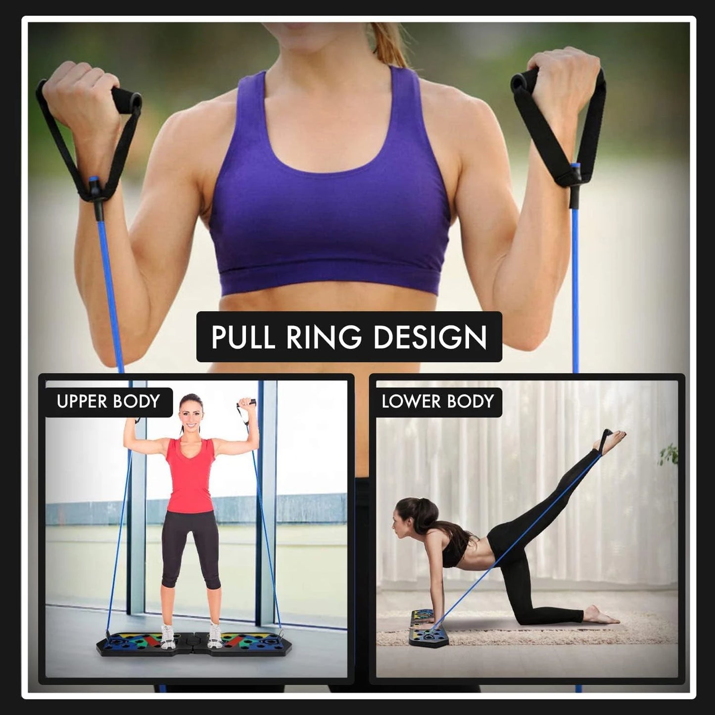 Portable & Foldable Multifunctional Push-up Bar