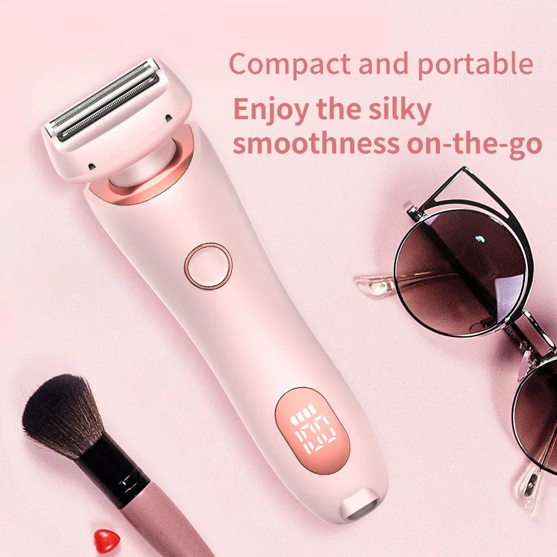 2-in-1 Women's Electric Razor – Cordless, Rechargeable