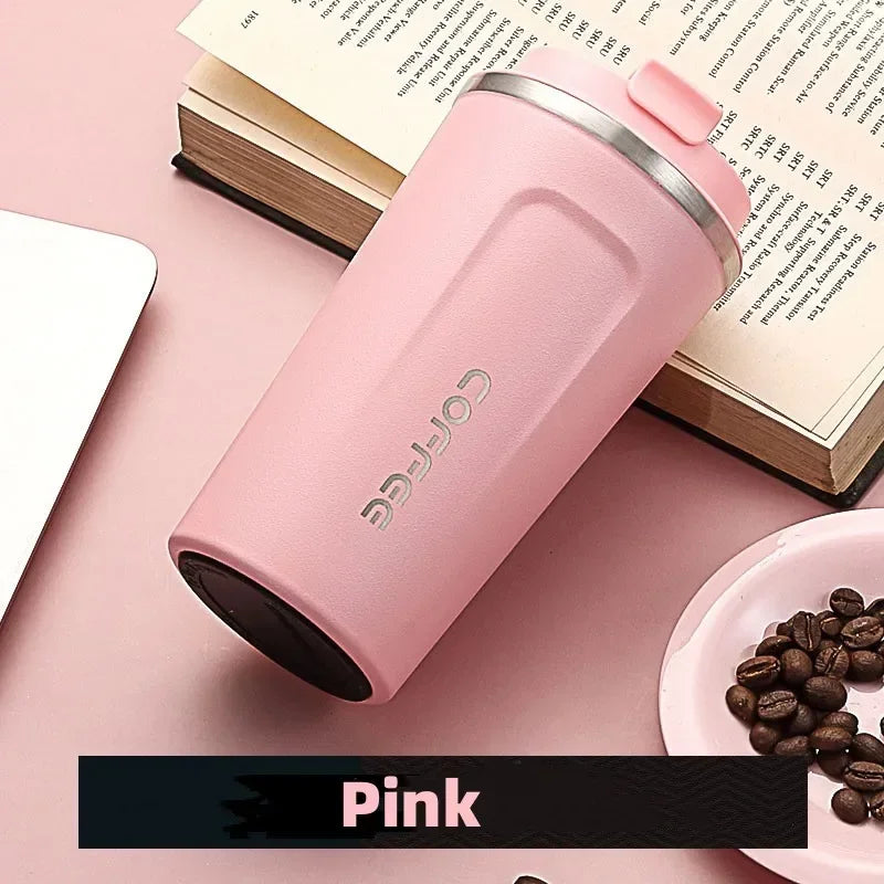 Stainless Steel Thermal Travel Mug Leak-Proof